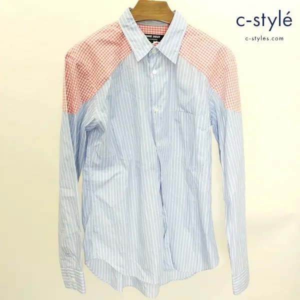 COMME des GARCONS HOMME DEUX STRIPE CHECK SHIRTS S マルチカラー 日本製 綿100 DP-B027