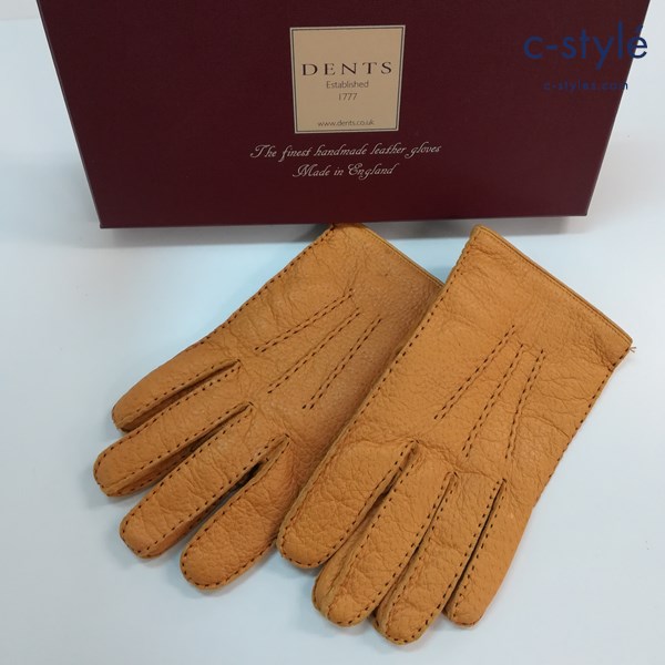 DENTS デンツ レザーグローブ 8・1/2 コルク 英国製 手袋 革