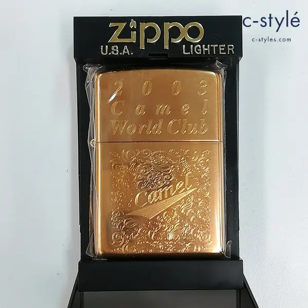 ZIPPO ジッポー 2003年 Camel キャメル World Club 70個限定 オイルライター ゴールド