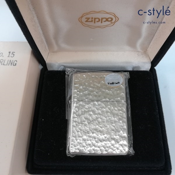 ZIPPO ジッポー STERLING SILVER 1991 ハンマートーン 純銀 オイルライター シルバー