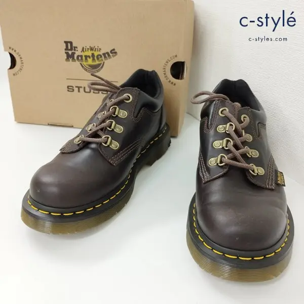 Dr.Martens ドクターマーチン × STUSSY ステューシー レザーシューズ UK7 ココア 8053HY 25916247