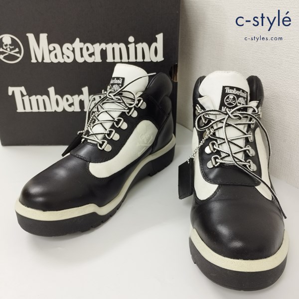 Timberland × Mastermind Waterproof Field Boots ブーツ 26.5cm ブラック×ホワイト