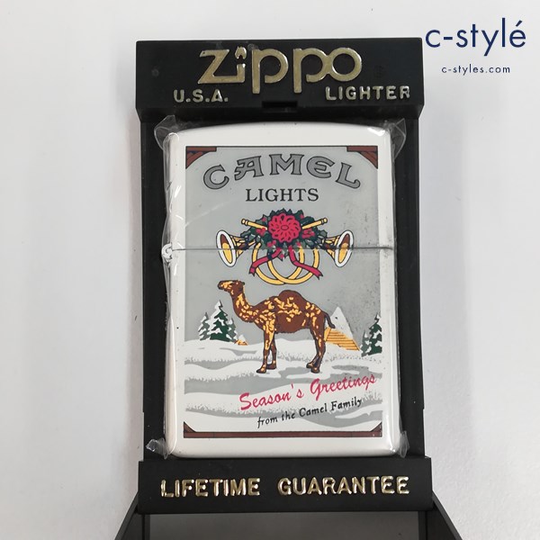 ZIPPO ジッポー CAMEL キャメル LIGHTS Season’s greetings 1994 オイルライター ホワイト