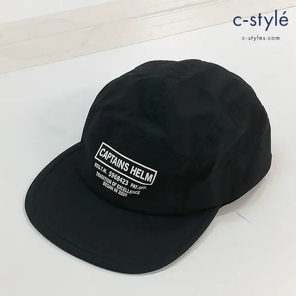 CAPTAINS HELM キャプテンズヘルム Water Proof Logo Jet Cap キャップ ブラック 帽子