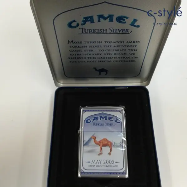 ZIPPO ジッポー CAMEL キャメル TURKISH SILVER EXTRA SMOOTH＆MELLOW オイルライター シルバー