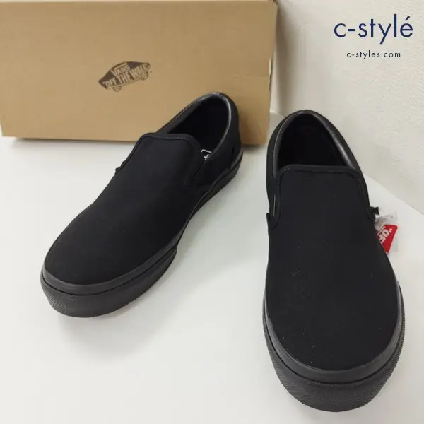 VANS バンズ SLIP ON スニーカー 27cm ブラック V98CLA スリッポン