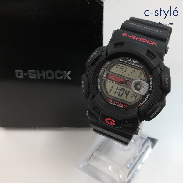 CASIO カシオ G-SHOCK 腕時計 ブラック G-9100 ウォッチ 生活防水 樹脂ベルト