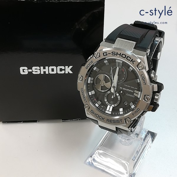CASIO カシオ G-SHOCK 腕時計 ブラック×シルバー GST-B100 ウォッチ