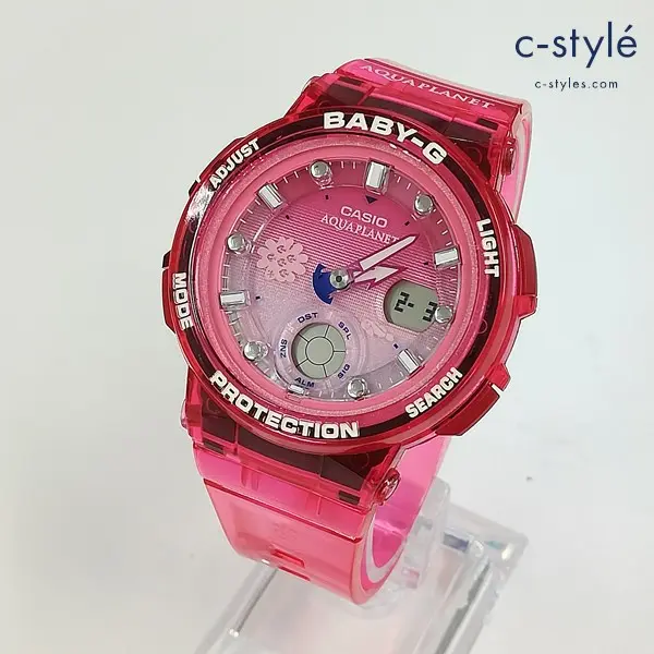 CASIO カシオ BABY-G アクアプラネットコラボモデル 腕時計 クリアレッド BGA-250AQ レディースの買取金額(買取実績)