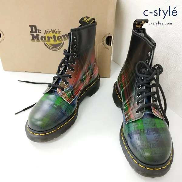 Dr.Martens ドクターマーチン 1460 TARTAN 8ホールブーツ UK6 マルチカラー 25244602