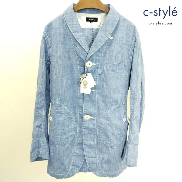 Or Glory オアグローリー Hairline Coat 40 ブルー 日本製 綿100 薄手