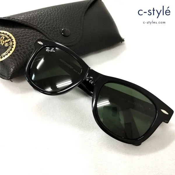 Ray-Ban レイバン WAYFARER ウェイファーラー サングラス 50□22 ブラック RB2140 901 イタリア製