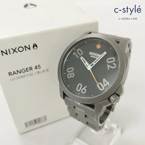 NIXON ニクソン RANGER 45 腕時計 ブラック クォーツ GUNMETAL アナログ