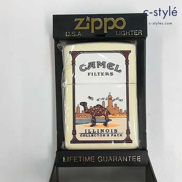 ZIPPO ジッポー CAMEL キャメル ILLINOIS オイルライター クリーム系 喫煙具