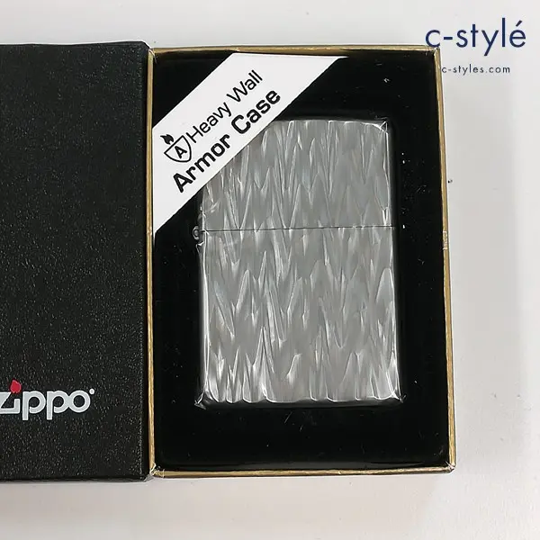 ZIPPO ジッポー Armor アーマー Case Heavy Wall オイルライター シルバー 喫煙具