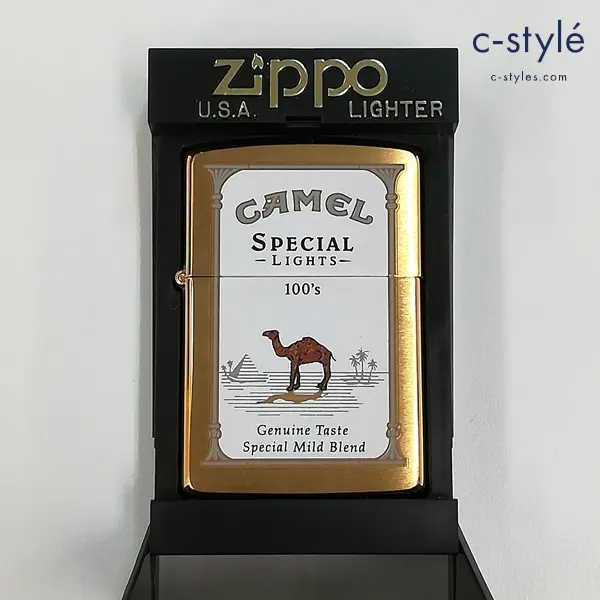 ZIPPO ジッポー CAMEL キャメル SPECIAL LIGHT 100’s ゴールド 1994 オイルライター