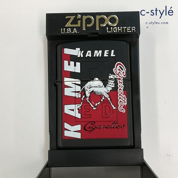 ZIPPO ジッポー キャメル RED KAMEL ON BLACK MATTE オイルライター ブラック 喫煙具