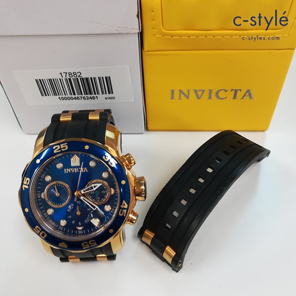 INVICTA インビクタ Pro Diver SCUBA model 17882 腕時計 ブラック×ゴールド×ブルー クォーツ