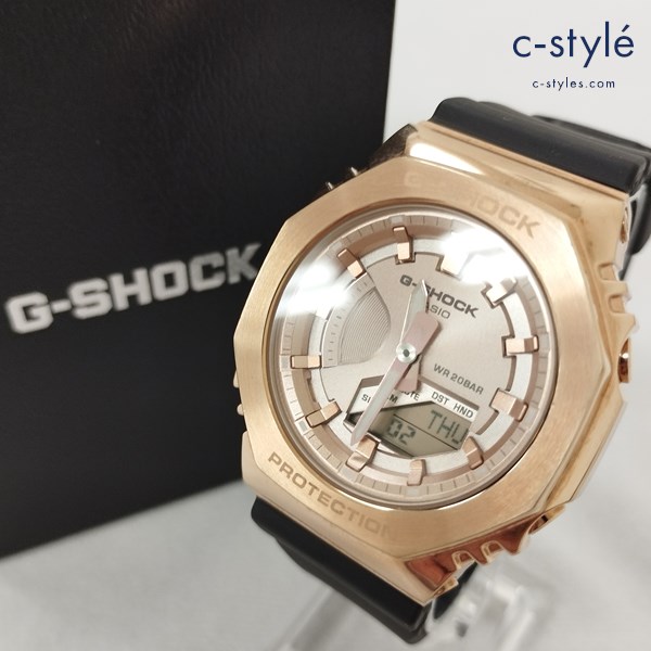 CASIO カシオ G-SHOCK 腕時計 ピンクゴールド×ブラック GM-S2100PG アナデジ クォーツ