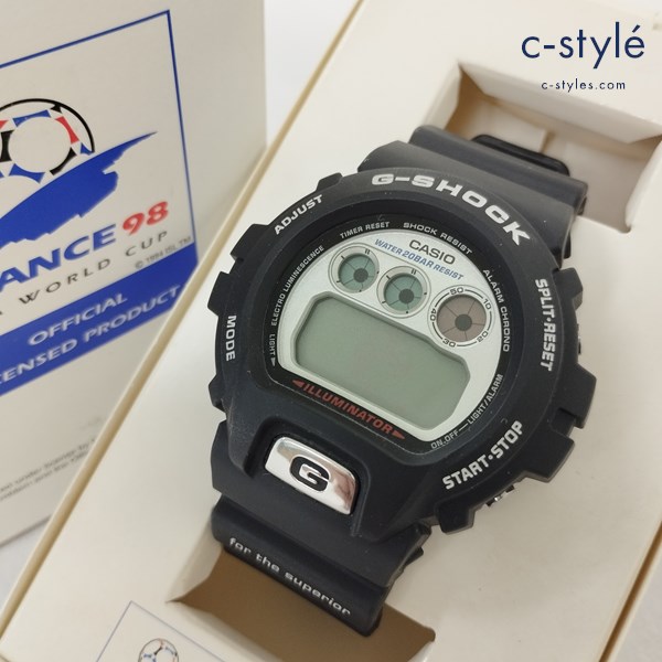 CASIO カシオ G-SHOCK FIFAワールドカップフランス98年大会記念モデル 腕時計 ブラック DW-6900WF-1T