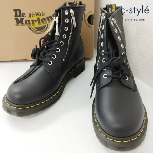 Dr.Martens ドクターマーチン 26103001 1460 ZIP 8ホールブーツ UK7 ブラック レザー 靴