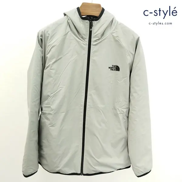 THE NORTH FACE ザノースフェイス Reversible Tech Air Hoodie L グレー ブラック NTW61984 レディース