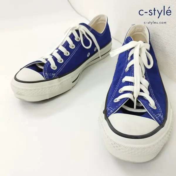 CONVERSE コンバース ローカット スウェードスニーカー 7・1/2 ブルー