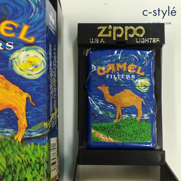 ZIPPO ジッポー CAMEL キャメル Canvas Z473 オイルライター ブルー ゴッホ