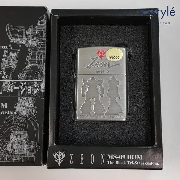 ZIPPO ジッポー 機動戦士ガンダム 黒い三連星バージョン MS-09 DOM ドム No.3 オイルライター シルバー