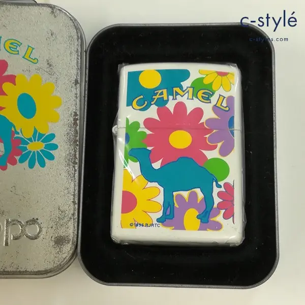 ZIPPO ジッポー CAMEL キャメル 1996 フラワー オイルライター ホワイト 喫煙具