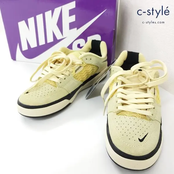 NIKE ナイキ SB Ishod Wair Lemon Wash スニーカー 23.5cm イエロー系 DC7232-700 レディース 靴 レモン