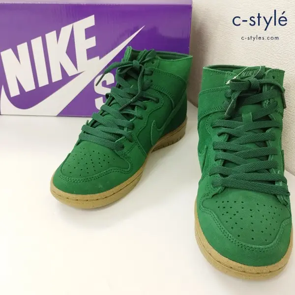 NIKE ナイキ SB Dunk High Pro Pecon Gorge Green スニーカー 23.5cm グリーン DQ4489-300 ダンクハイ 靴