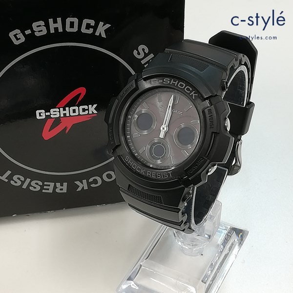 CASIO カシオ G-SHOCK RESIST 腕時計 ブラック AWG-M100B-1AER ウォッチ 樹脂ベルト クォーツ