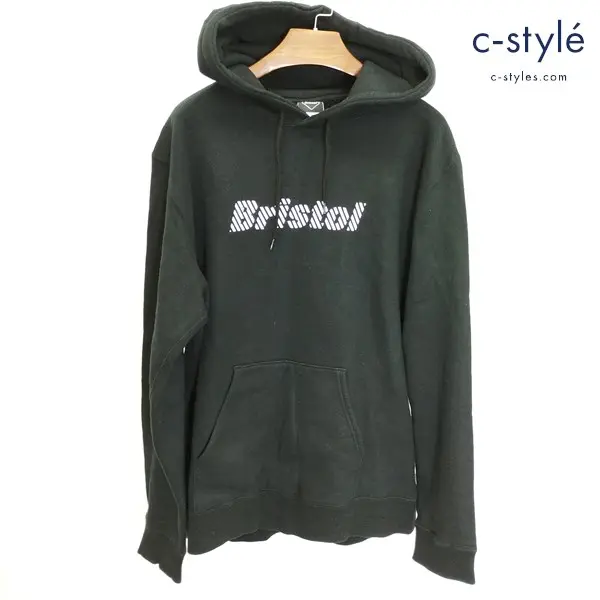 F.C.Real Bristol エフシーレアルブリストル STAR HOOD PULLOVER HOODY パーカー L ブラック 日本製 スター