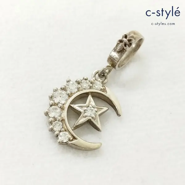 Loree Rodkin ローリーロドキン CRESCENT MOON STAR SILIVER PENDANT ネックレストップ シルバー 925 P080-886