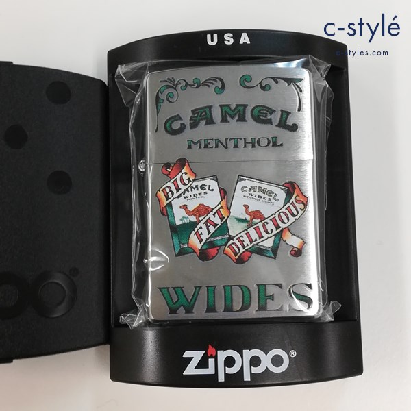 ZIPPO ジッポー CAMEAL キャメル MENTHOL WIDES 2006年 オイルライター シルバー 喫煙具
