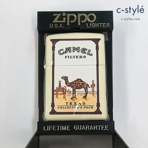 ZIPPO ジッポー CAMEAL キャメル TEXAS オイルライター クリーム系 喫煙具