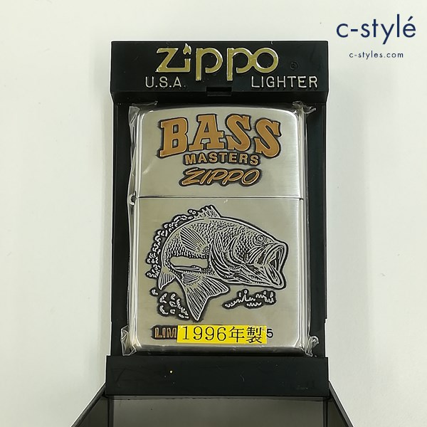 ZIPPO ジッポー 1996年製 BASS MASTERS LIMITED オイルライター シルバー 喫煙具