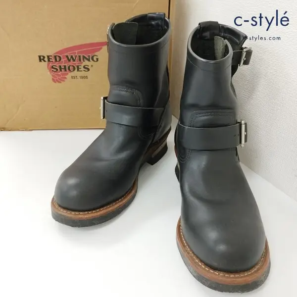 RED WING レッドウィング SHORT ENGINEER 2976 エンジニアブーツ 26.5cm ブラック USA製