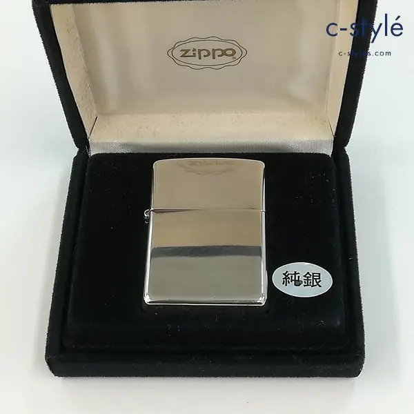 ZIPPO ジッポー STERLING SILVER スターリングシルバー 2002 純銀 オイルライター 喫煙具