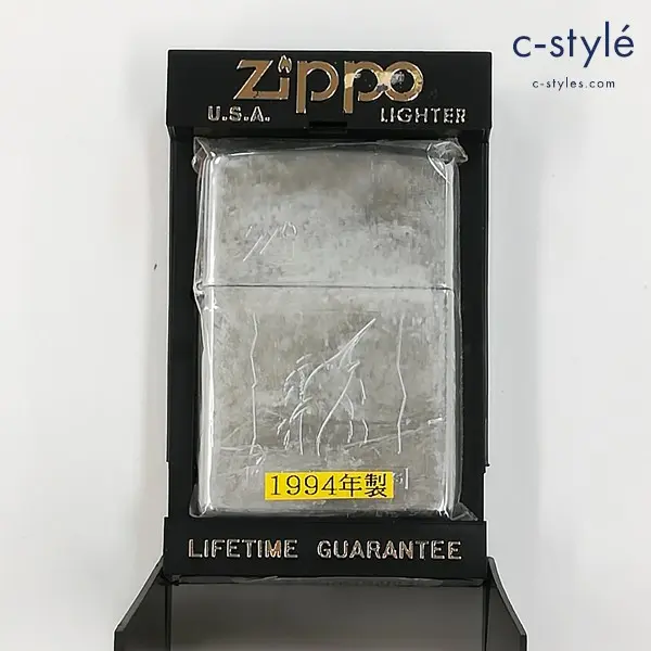 ZIPPO ジッポー 1994年製 CAIRNS カジキマグロ オイルライター シルバー 喫煙具