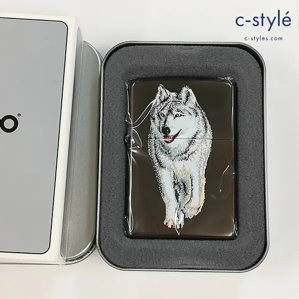 ZIPPO ジッポー WOLF ウルフ オイルライター シルバー 狼 喫煙具