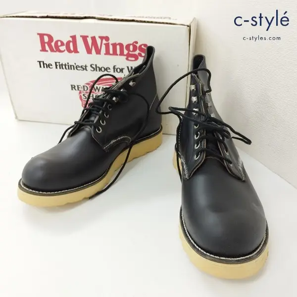 Red Wing レッドウィング 8165 PLAIN TOE 9 ブラック レザー USA製