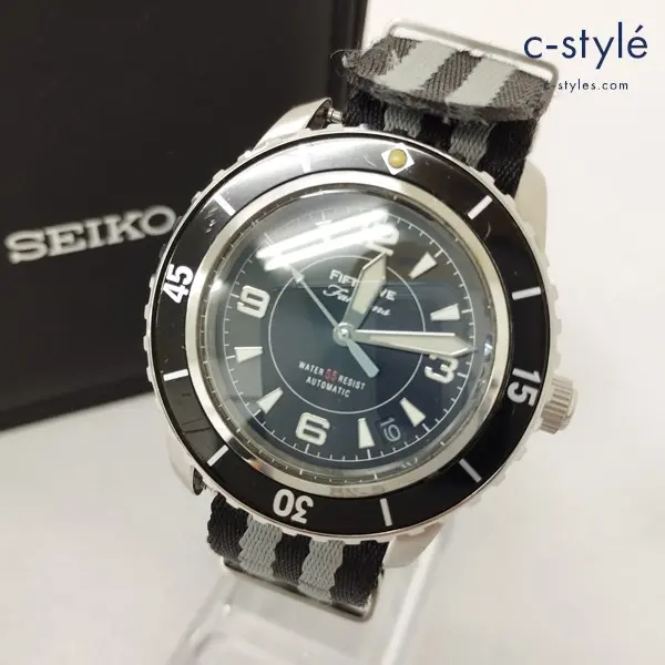 SEIKO セイコー Fifty Five Fathoms 腕時計 ブラック 7S36-04N0 アナログ