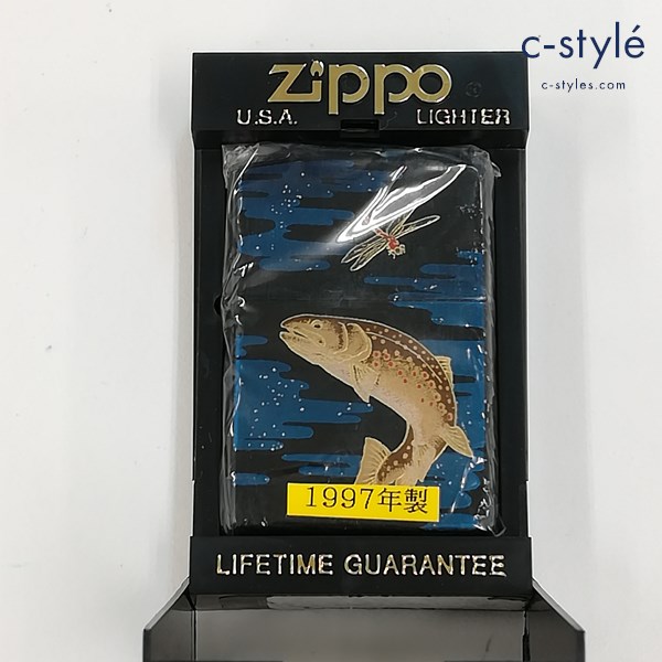 ZIPPO ジッポー 1997年製 フィッシング オイルライター マルチカラー 魚 喫煙具