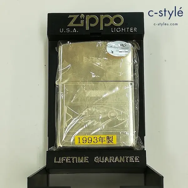 ZIPPO ジッポー 1993年製 魚 オイルライター シルバー 喫煙具