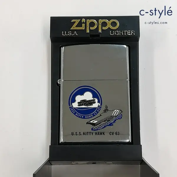 ZIPPO ジッポー USS KITTY HAWK オイルライター シルバー 喫煙具