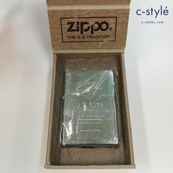 ZIPPO ジッポー American Classic ロゴ 98年製 オイルライター シルバー 喫煙具