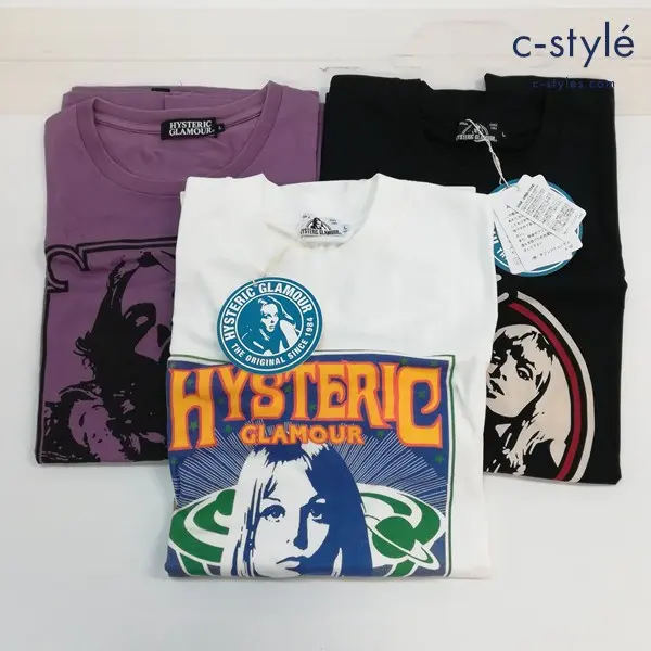 HYSTERIC GLAMOUR ヒステリックグラマー Tシャツ L 半袖 長袖 クルーネック 計3点