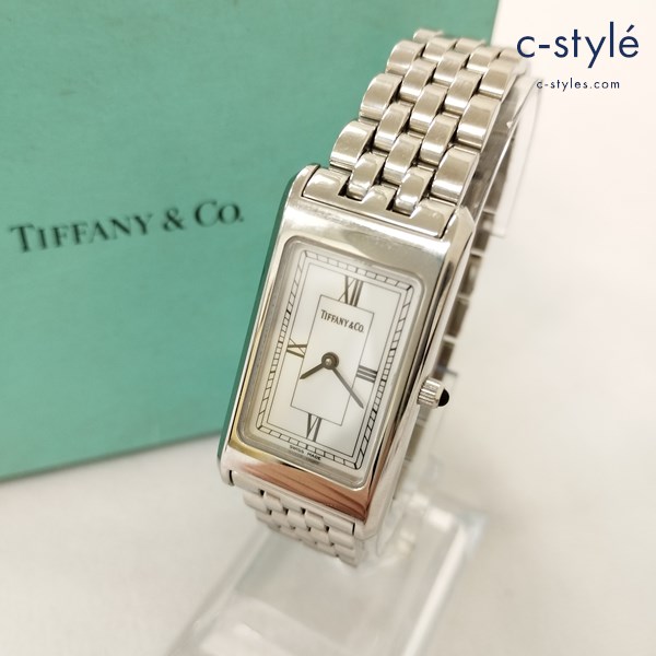 TIFFANY&Co. ティファニー クラシックスクエア 腕時計 シルバー アナログ レディース
